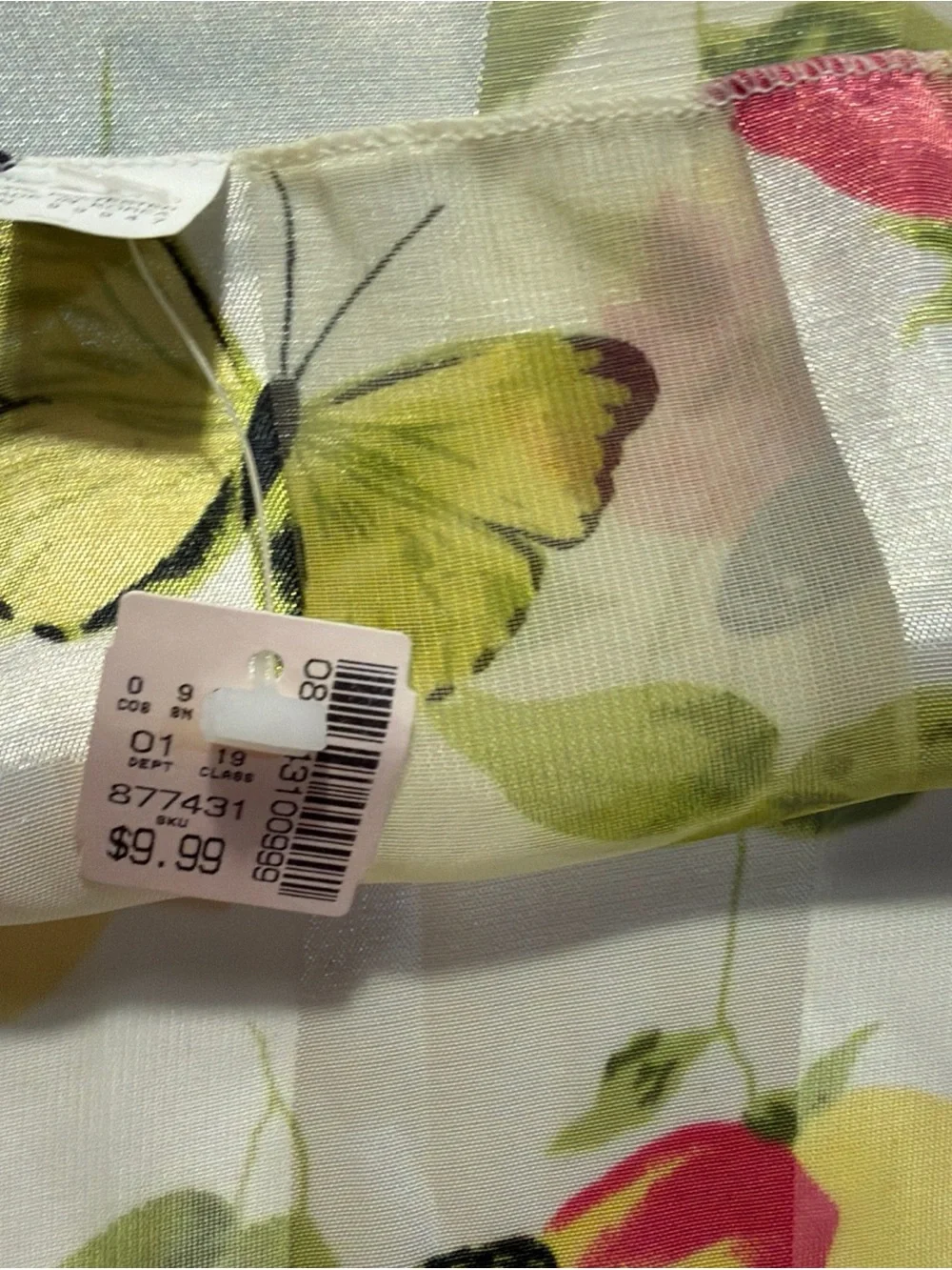 Vintage Lot of 3 Butterfly & Bugs Print Scarves Silk & Polyester 1 New